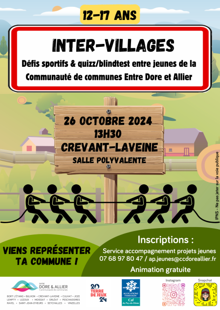 Inter villages pour les 12- 17 ans