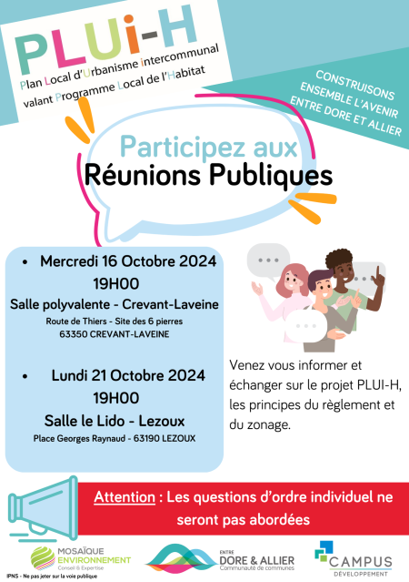 Toutes les infos  sur le PLUI-H en cours