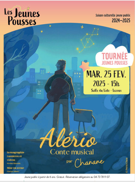 Tournée  jeunes pousses : Alerio, conte musical